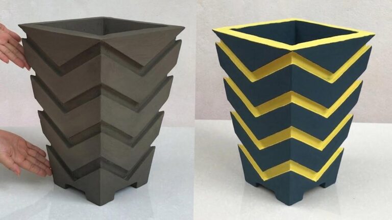 10 łatwych technik formowania cementu na piękne doniczki DIY